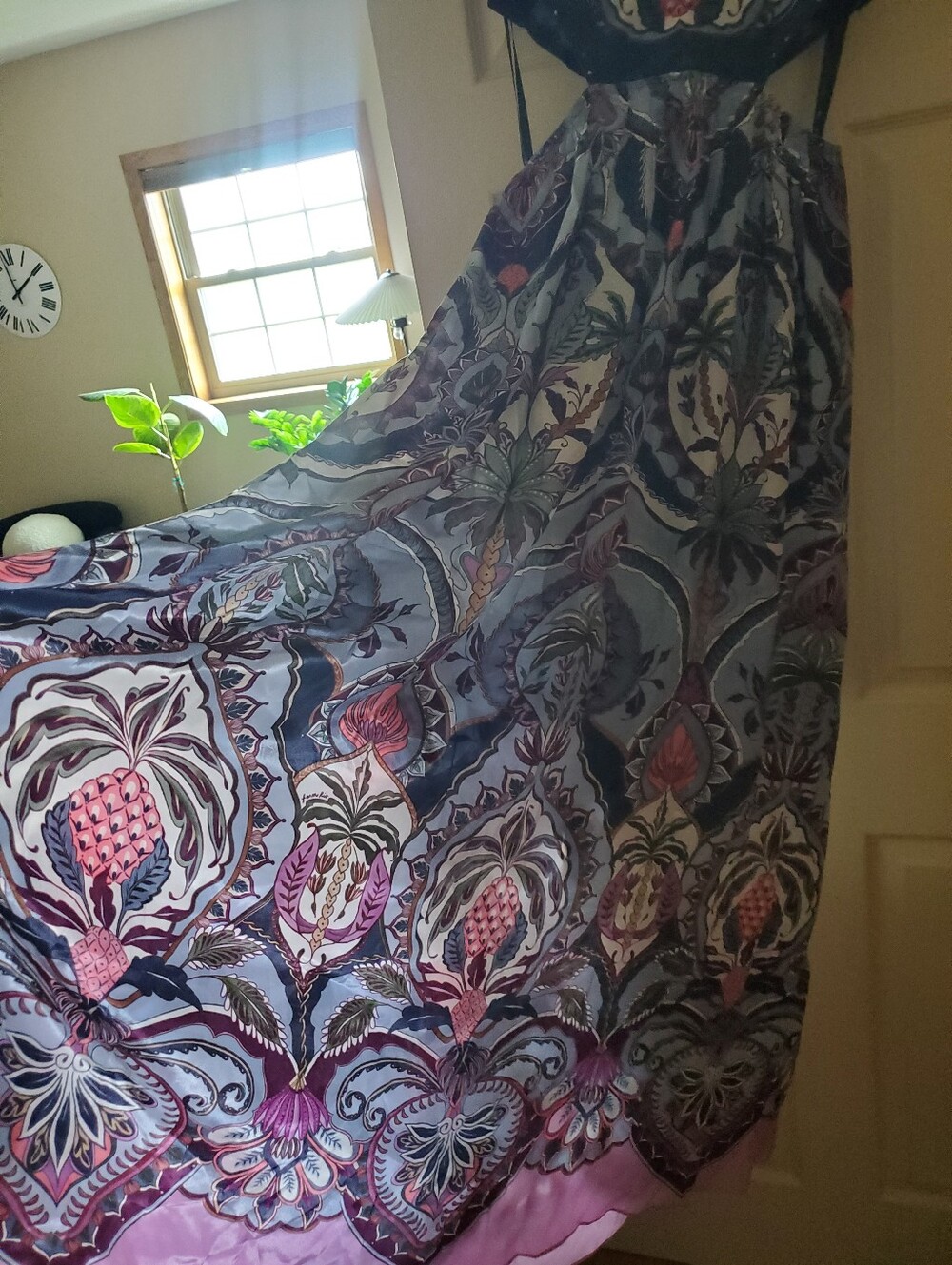 NWT FARM Rio Odara Blue Maxi Dress Large - Picture 8 of 14